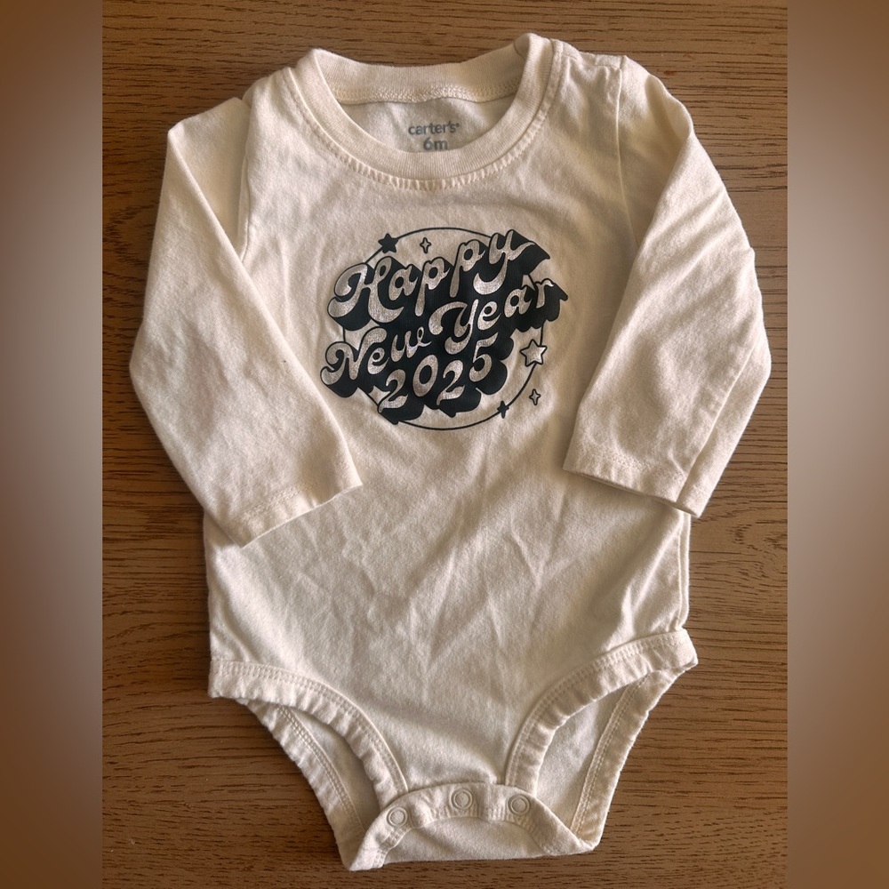 New Year's 2025 Carter Baby Onesie 3-6 month